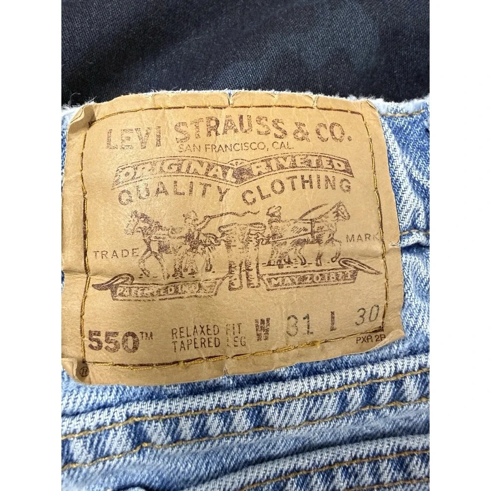 Vtg Levi's 550 Orange Tab Jeans Men's Fits 29x28.5 Relaxed Fit Tapered 90's